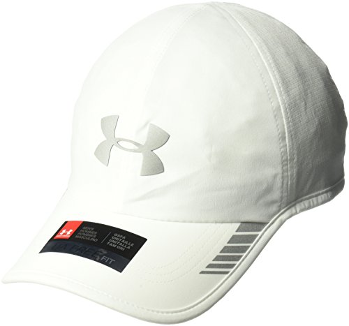 Under Armour Men’s Launch ArmourVent Cap , White (100)/Silver , One Size Fits All