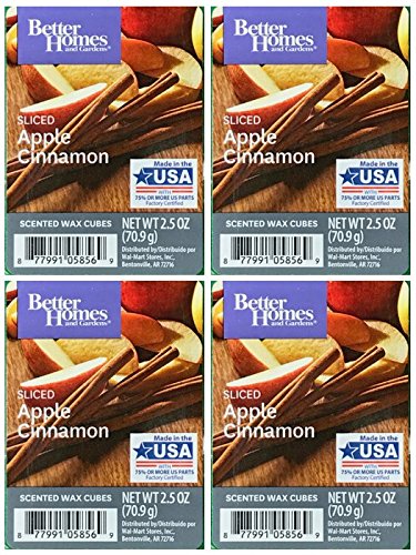Better Homes and Gardens Sliced Apple Cinnamon Scented Wax Cubes – 4-Pack
