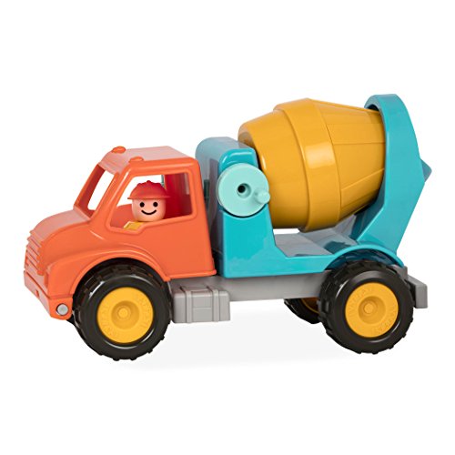 Battat – Cement Mixer Truck with Working Movable Parts and Driver – Toy Trucks for Toddlers 18m+
