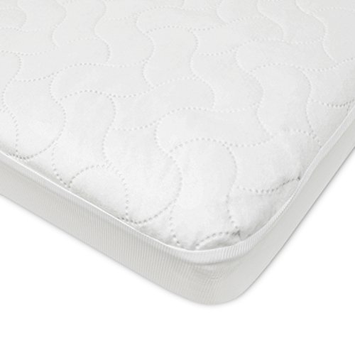 American Baby Company Waterproof Fitted Pack N Play Playard Protective Mattress Pad Cover, White, for Boys and Girls, 1 Count (pack of 1)
