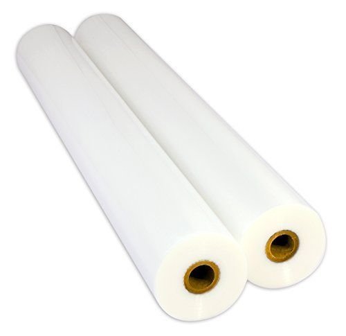 USI WrapSure Standard Thermal Roll Laminating Film, 1 Inch Core, 1.5 Mil, 27 Inches x 500 Feet, Clear, Gloss Finish, 2-Pack