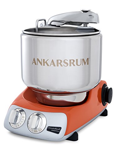 Ankarsrum Original 6230 Orange and Stainless Steel 7 Liter Stand Mixer