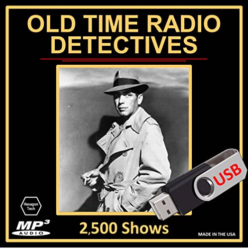 Collection of 2,500 Best Old Time Radio Detective Shows in MP3 [USB Thumb Drive]