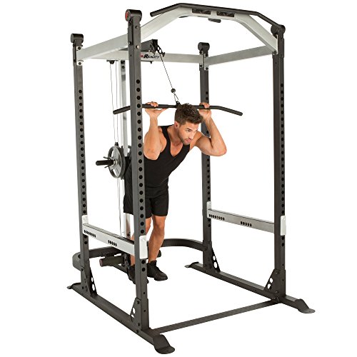 Fitness Reality X-Class Light Commercial Squat Rack Power Cage with Adjustable Dip Bars| Optional Lat Pulldown |