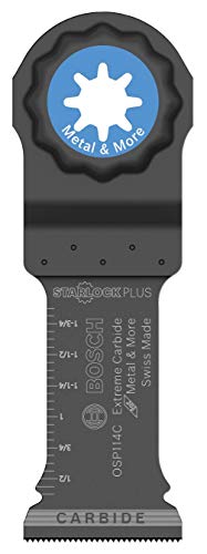 BOSCH OSP114C 1-1/4 In. StarlockPlus Oscillating Multi Tool Carbide Plunge Cut Blade