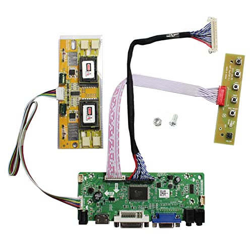 VSDISPLAY HD-MI VGA DVI Audio LVDs Controller Board 30 pin for 17″ 19″ 1280×1024 M170EG01 M170EN01 M170EN06 M170ETN01 1 LCD Gaming Screen Panel
