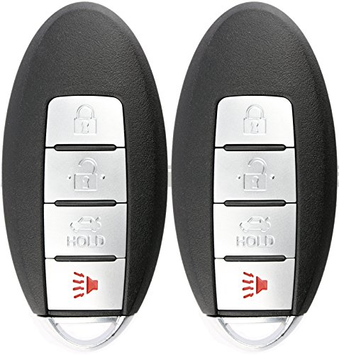 KeylessOption Keyless Entry Remote Control Car Smart Key Fob Replacement for Altima KR5S180144014 (Pack of 2)