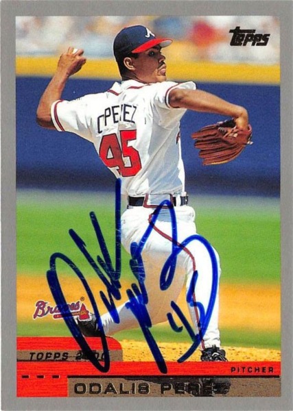 Odalis Perez autographed Baseball Card (Atlanta Braves) 2000 Topps #158 – Autographed Baseball Cards