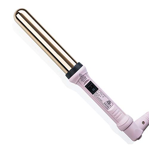 L’ANGE HAIR Ondulé Titanium Curling Wand | Professional Hot Tools Curling Iron 1.25 Inch | Salon Hair Styling Wands for Beach Waves | Best Hair Curler Wand for Frizz-Free, Lasting Curls | Blush 32 MM