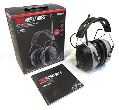 3M Bluetooth WorkTunes AM FM MP3 Radio Headphones – Wireless Hearing Protector by The ROP Shop