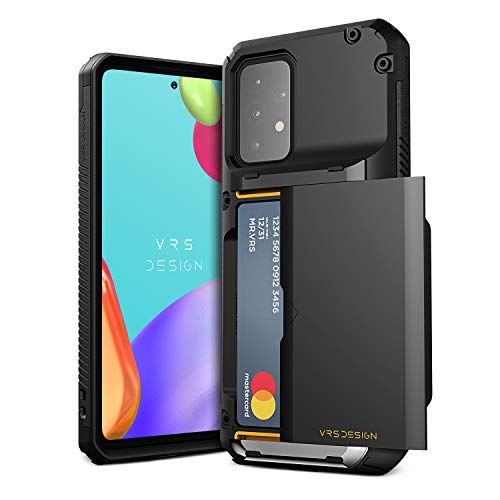 VRS DESIGN Damda Glide Pro for Galaxy A52 5G / 4G Case, with [4 Cards] [Semi Auto] Premium Sturdy Credit Card Slot Wallet for Samsung Galaxy A52 5G / 4G Case 6.5 inch(2021)