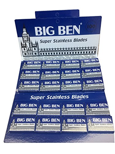 100 BIG BEN Super Stainless double edge razor blades
