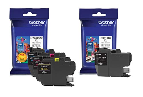 Brother LC3017 High Yield Ink Cartridge Set of Black, Cyan, Magenta, Yellow in Retail Packing | The Storepaperoomates Retail Market - Fast Affordable Shopping