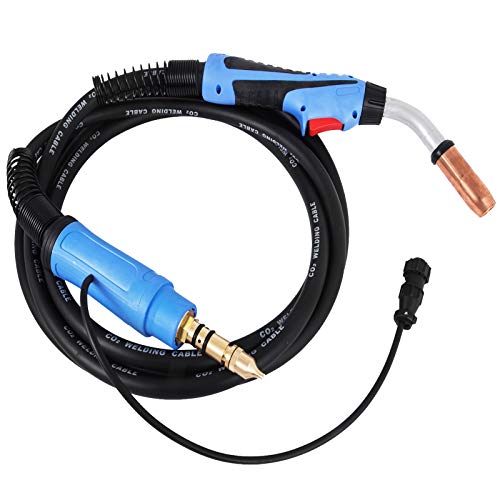 Mophorn 250Amp 15Ft Mig Welding Gun fit for Miller Welding Gun Torch Welder Gun M-25 fit for Miller M-25 Part Number 169598 fit 0.030″-0.035″ Wire Welding Torch Stinger Replacement