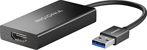 Insignia – SuperSpeed USB 3.0 to HDMI External Video Adapter – Black – Model: NS-PU37H-BK
