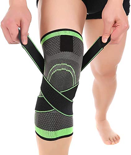 ASOONYUM Knee Sleeve,Compression Fit Support-for Joint Pain and Arthritis Relief, Improved Circulation Compression – Wear Anywhere – Single