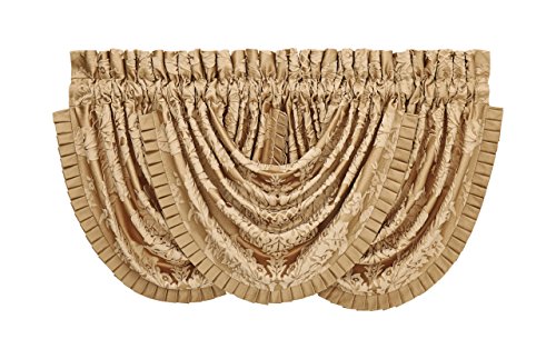 Colonial Goldtone Waterfall Valance