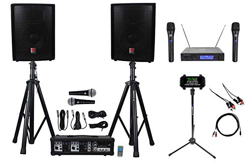Rockville Dual 10″ Android /iphone/ipad/Laptop/TV Youtube Karaoke Machine/System
