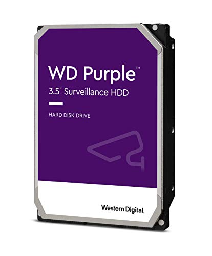 Western Digital 6TB WD Purple Surveillance Internal Hard Drive HDD – SATA 6 Gb/s, 64 MB Cache, 3.5″ – WD60PURZ