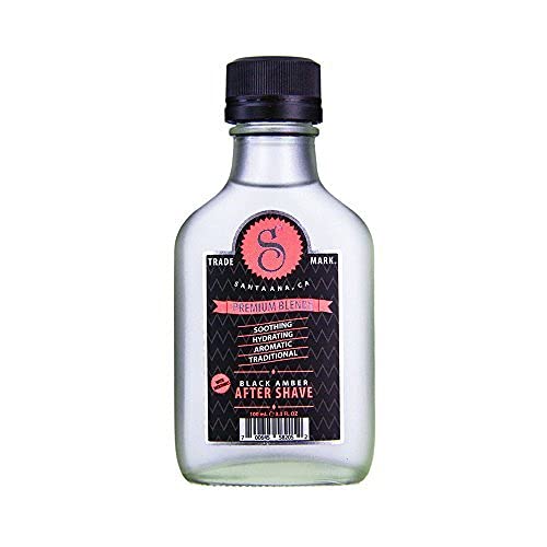 Suavecito Premium Blends Aftershave Black Amber 3.3 oz. Men’s Face Grooming Supply Fresh Fragrance