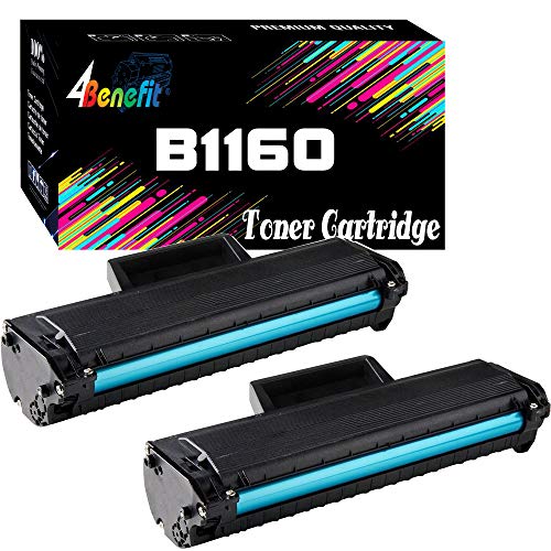 4Benefit Replacement Compatible Toner Cartridge Replacement For Dell B1160 Laser Printer B1163w, B1165nfw, B1160, B1160W (2-Pack)
