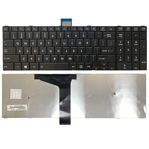 SUNMALL Keyboard Replacement only Compatible with Toshiba Satellite C50-A C55-A C55D-A C55T-A C55DT-A C55DT-A Series Laptop,fits Part Number V143026CS1 (DO NOT FIT C50-B, C50D-B,C55-B, C55D-B)