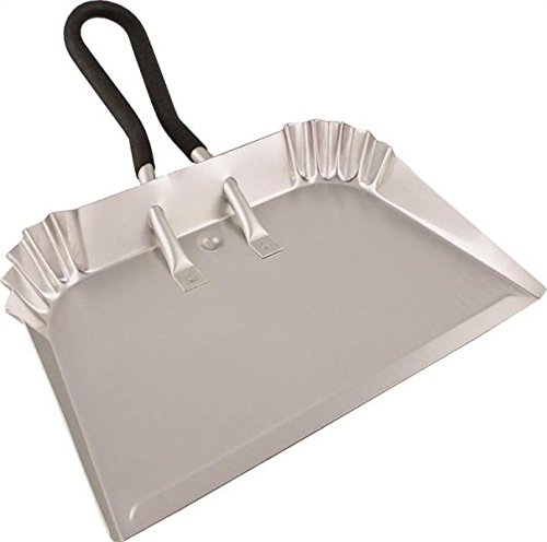 Edward Tools Extra Large Industrial Aluminum DustPan 17” – Lightweight – half the weight of steel dust pans with equal strength – For large cleanups – Rubber Loop handle for comfort/hanging (1)