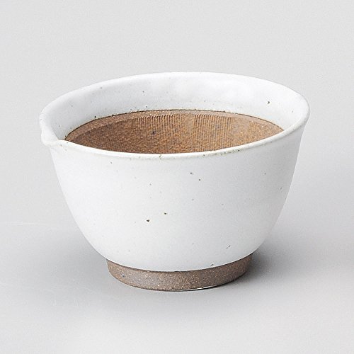 せともの本舗 Walla White Wheat Toro Pot (Small) 4.4 x 4.0 x 2.7 inches (11.2 x 10.2 x 6.8 cm), 7.1 oz (207 g), Mortar Pot | Restaurant, Stylish, Tableware, Commercial Use