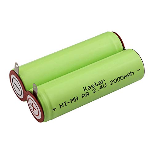 Kastar Rechargeable Shaver Battery Pack AA 2.4V 2000mAh Fits Most Norelco, Remington Shaver Models and Others (deatil Compatible Models Please Search The Below Description)