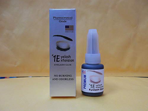 #1 PREMIUM FAST DRY Eyelash Extension Eyelash Bonding Glue Adhesive No Burning And Odorless 0.34 oz – Pharmaceutical Grade Made In USA