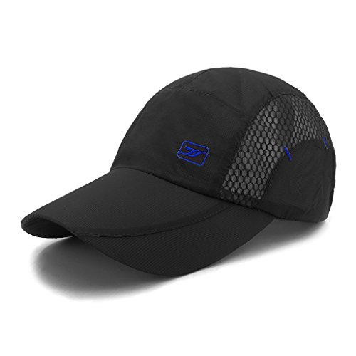 LETHMIK Quick Dry Sports Cap Unisex Sun Hat Summer UV Protection Outdoor Cap Black