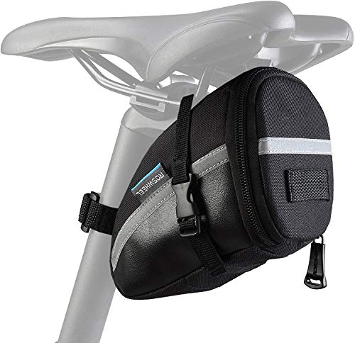 Roswheel 13196 1.2L Capacity Bike Saddle Bag Bicycle Under Seat Pack Cycling Accessories Pouch, Black