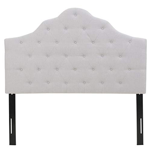 Christopher Knight Home Marlen Headboard – Fully Upholstered, Queen / Full, Light Grey