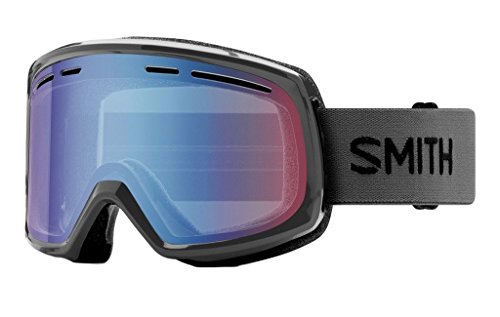 Smith Optics Range Unisex Snow Winter Goggle – Charcoal, Blue Sensor Mirror