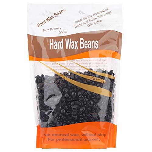 Korlin Hard Wax Beans for Face, Underarms, Brazilian, Bikini Hair Remover 10.6 Ounce (Black)