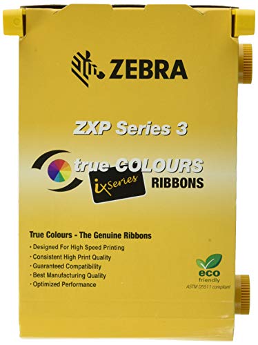 Zebra 2pack-800033-340 True Colours iSeries High-Capacity YMCKO Color Ribbon for ZXP Series 3 Card Printers. Replaces Zebra 800033-340. 560 Total Prints.