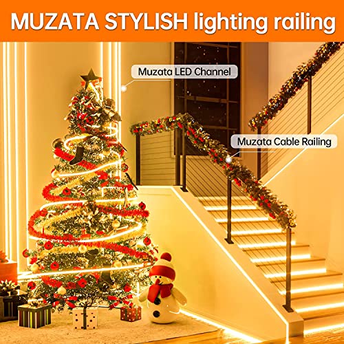 Muzata 10PACK 3.3FT/1M LED Channel System with Milky White Cover Lens, Silver Aluminum Extrusion Profile Housing Track for Strip Tape Light U Shape U1SW WW 1M, LU1 | The Storepaperoomates Retail Market - Fast Affordable Shopping