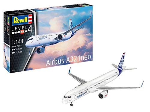 Revell RV04952 1:144-Airbus A321 Neo Plastic Model kit, Multi-Color