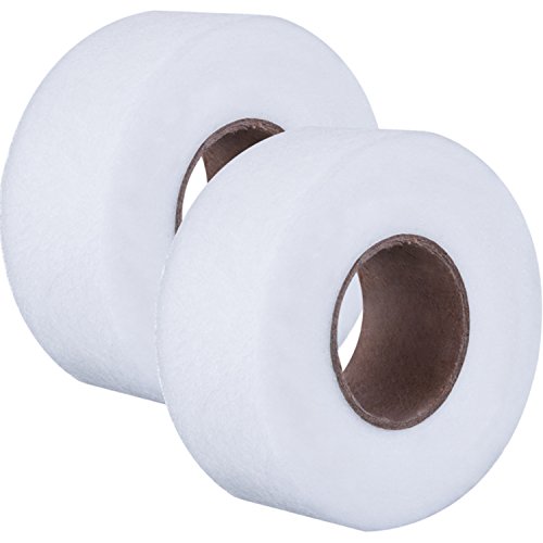 Outus Iron on Hem Tape Fabric Fusing Hemming Tape Wonder Web Adhesive Hem Tape for Pants Each 27 Yards, 2 Pack (1 Inch)