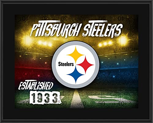 Pittsburgh Steelers 10.5″ x 13″ Sublimated Horizontal Team Logo Plaque – NFL Team Plaques and Collages