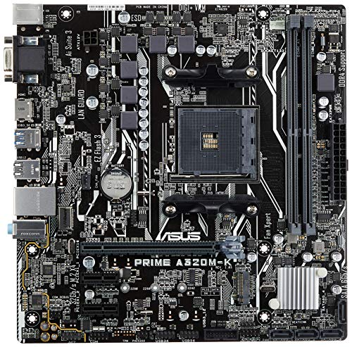 ASUS PRIME A320M-K AMD Ryzen AM4 DDR4 HDMI VGA M.2 USB 3.1 Micro-ATX Motherboard