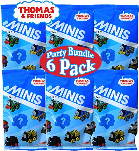 Fisher-Price Thomas & Friends Minis (Engines) Blind Bags Gift Set Party Bundle – 6 Pack