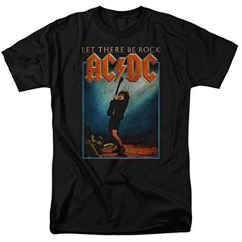 ACDC Let There Be Rock Album T Shirt & Stickers (XXX-Large) Black