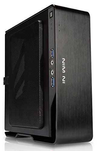InWin Chopin SECC Mini-ITX Tower Case 150W Power Supply with 4 colors stickers inside, Black Aluminum