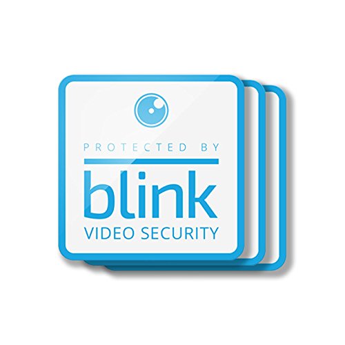 Protected by Blink Video Security Window Decals, Pack of 3
