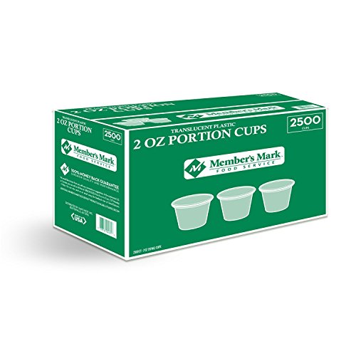 Member’s Mark Clear Portion Plastic Lids (2 oz., 2,500 ct.) (pack of 2)
