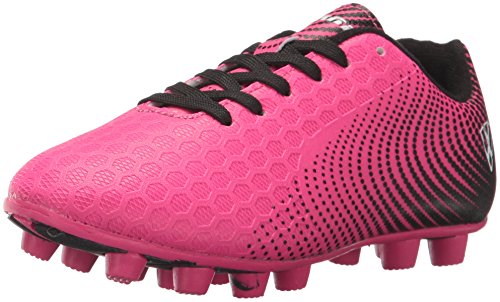 Vizari Kids Stealth FG Outdoor Firm Ground Soccer Shoes/Cleats | for Boys and Girls (Pink/Black, 13 Little Kid)