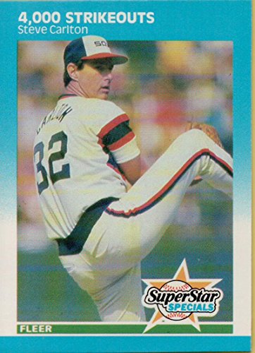 Steve Carlton 1987 Fleer (4,000 Strikeouts) Baseball Card #635