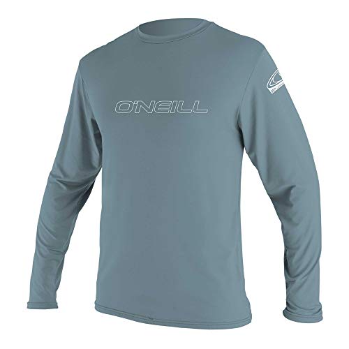 O’ NEILL Men’s Standard O’Neill Basic Skins UPF 50+ Long Sleeve Sun Shirt, Dusty Blue, Large