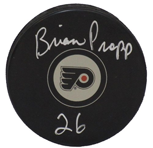 Brian Propp autographed Flyers puck – Autographed NHL Pucks